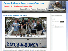 Tablet Screenshot of catchabunchcharters.com